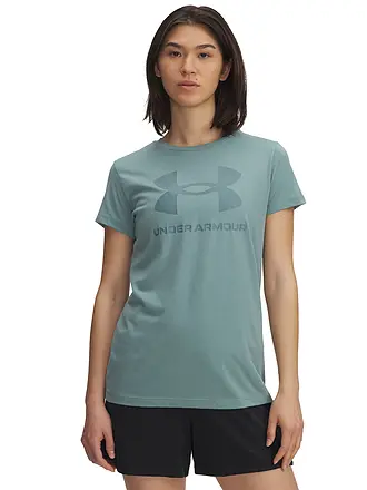 UNDER ARMOUR | Damen T-Shirt UA Sportstyle Grafik | petrol